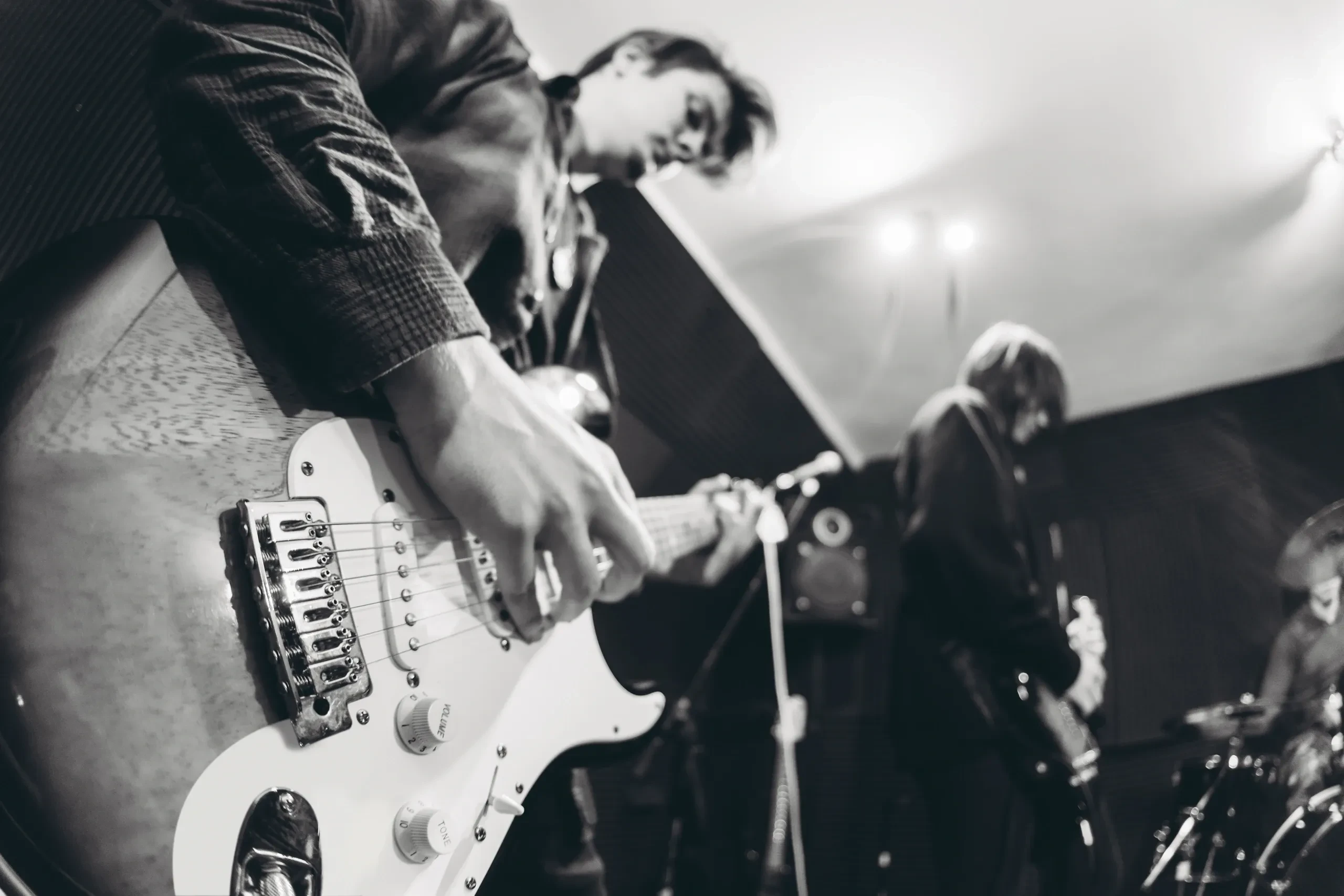 Band performing in The Session Room at Odyssey Studios
